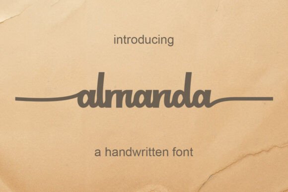 Almanda: A Script Font for Editorial Design