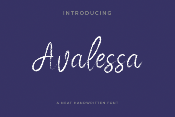 Avalessa: A Script Font for Creative Web Design