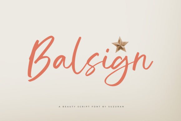Balsign: A Script Font for Editorial Elegance