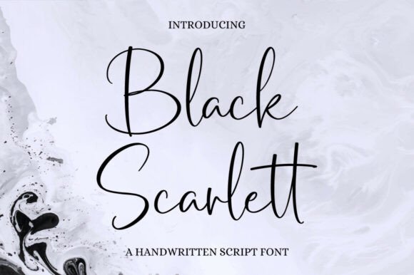 Black Scarlett Font Review