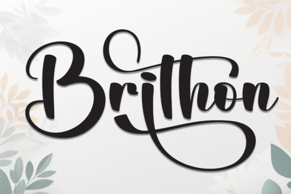 Brithon: Elegant Script Font
