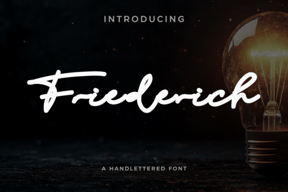 Friederich: A Script Font for Creative Branding
