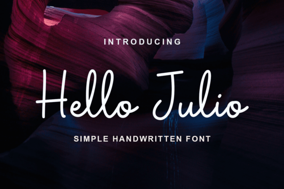 Hello Julio: A Handwritten Script Font for Creative Projects