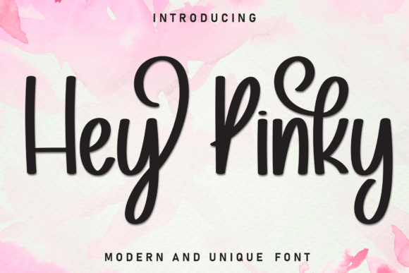 Hey Pinky: A Stylish Script Font