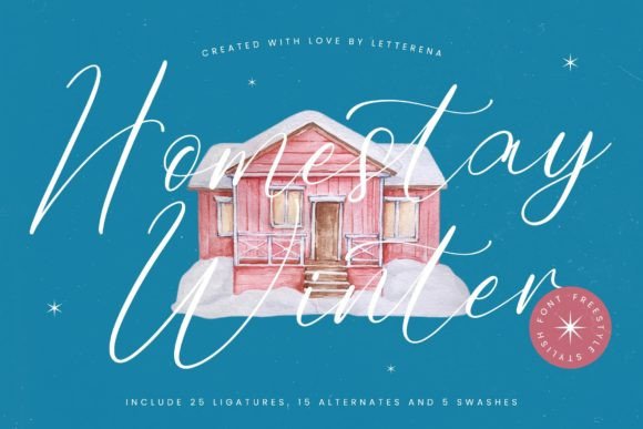 Homestay Winter: A Luxurious Script Font