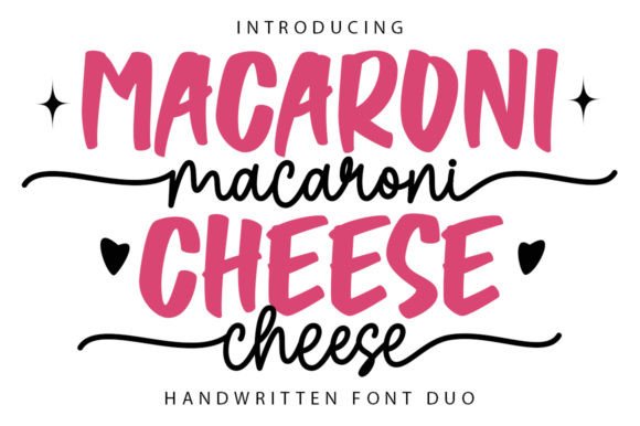 Macaroni Cheese Duo Font