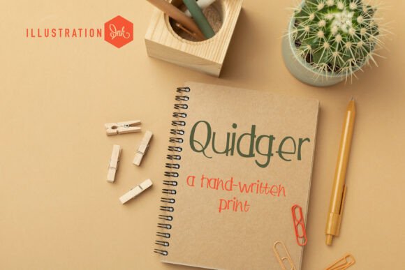 Quidger: A Whimsical Hand-Crafted Font