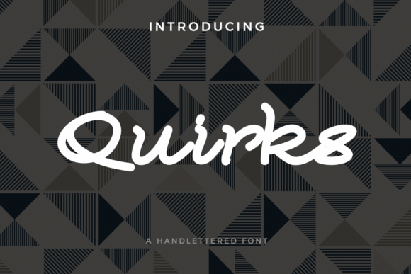 Quirks: A Handwritten Script Font for Web Design