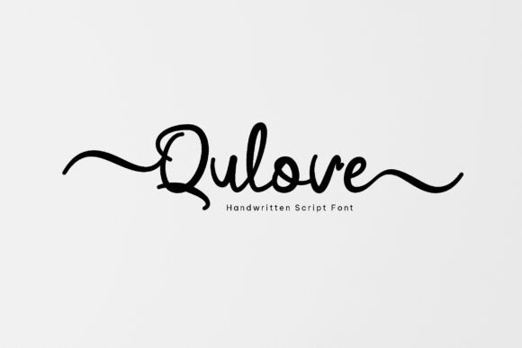 Qulove: A Beautiful Script Font