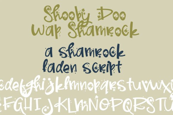 Shooby Doo Wap Shamrock Font