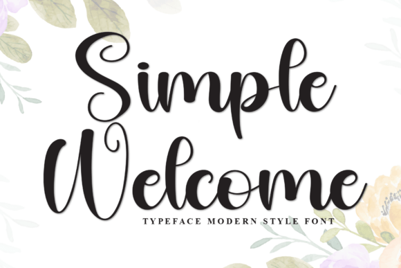 Simple Welcome: A Stylish Script Font