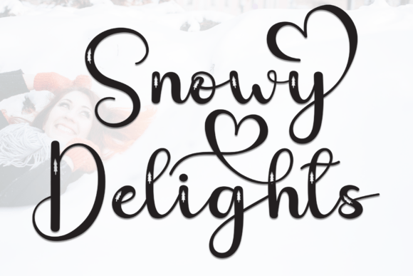 Snowy Delights: A Stylish Script Font