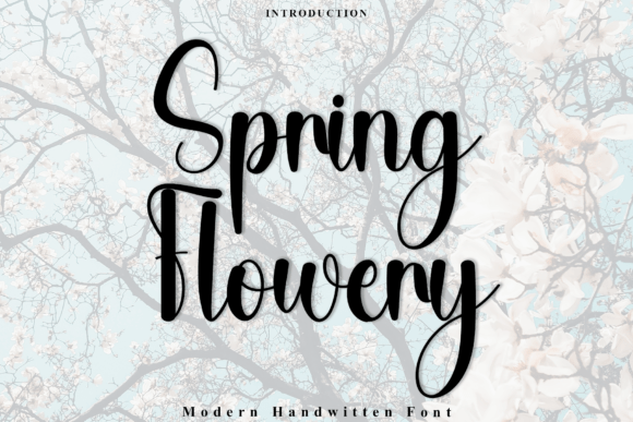 Spring Flowery: A Stylish Script Font for Business