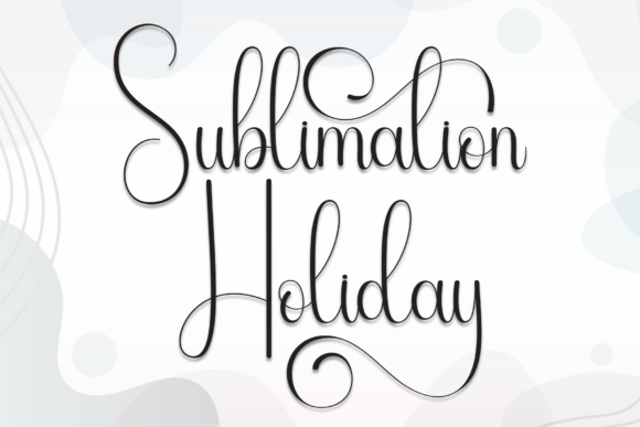 Sublimation Holiday: Elegant Script for Campaigns
