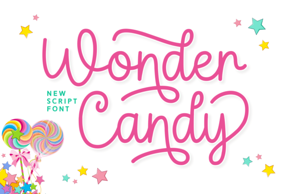 Wonder Candy Font for Web Design