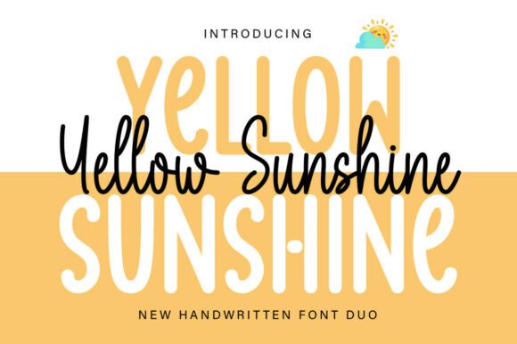 Yellow Sunshine Duo Font
