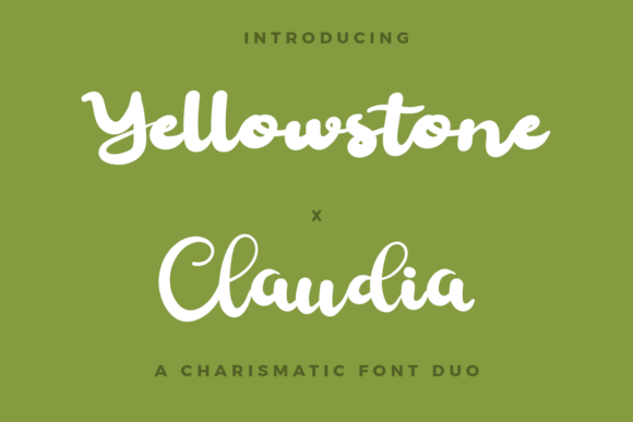 Yellowstone X Claudia Duo: A Script Font Story